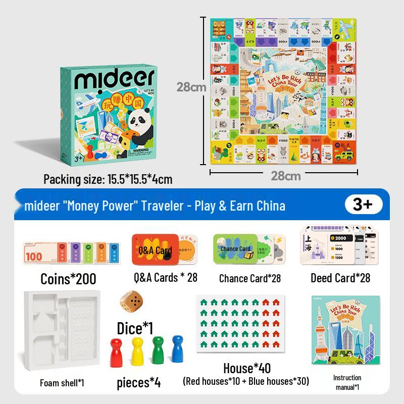 Mideer MiLu Financial Literacy Board Game: Pocket Edition - Interactive Parent-Child Chess Travel Toy
Mideer MiLu Financial Literacy Board Game: Pocket Edition - Interactive Parent-Child Chess Travel Toy