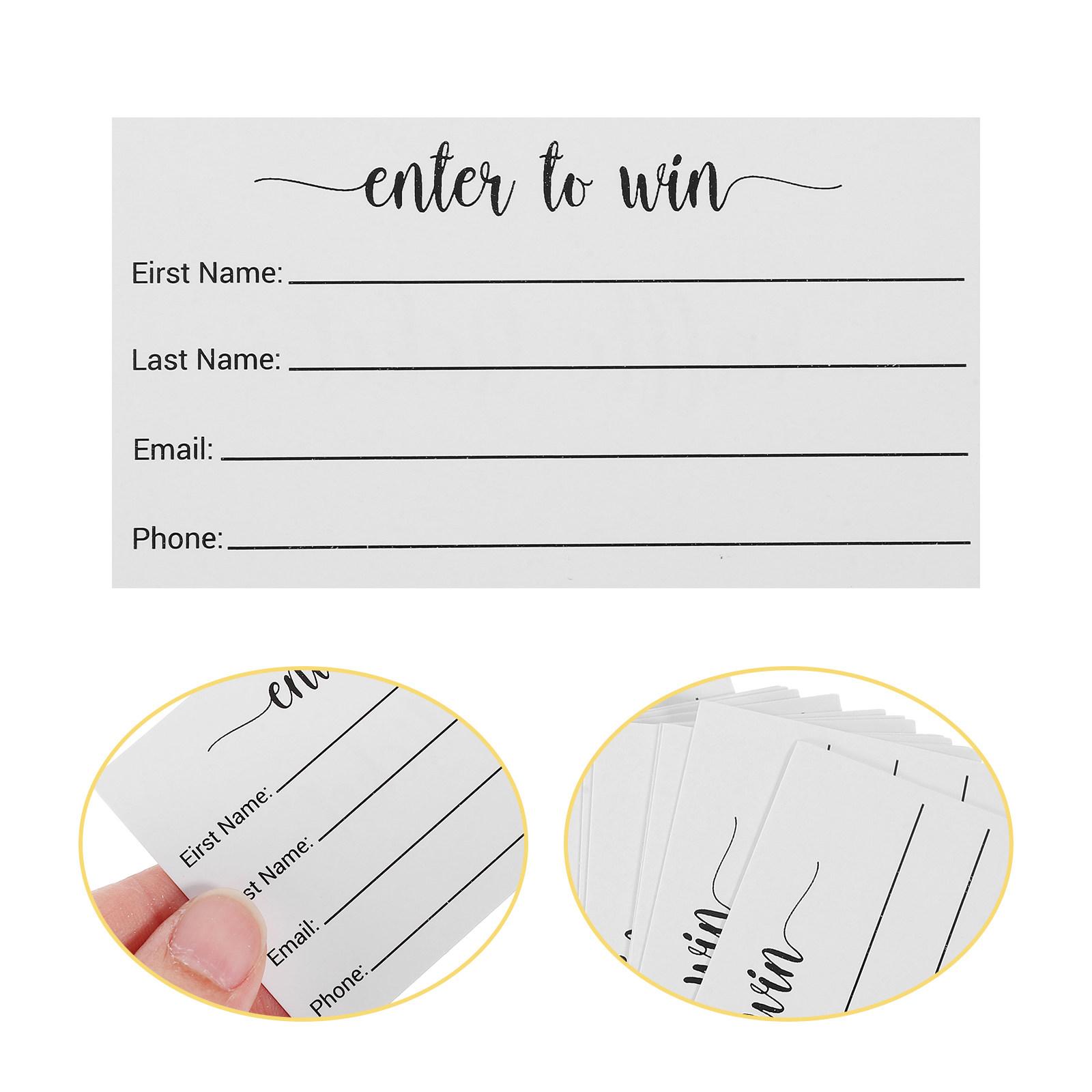 100Pcs Blank Ballots Raffle Entry Form Cards Multi-Use Voting Cards for Auctions Contests Party Event Supplies other
100Pcs Blank Ballots Raffle Entry Form Cards Multi-Use Voting Cards for Auctions Contests Party Event Supplies other