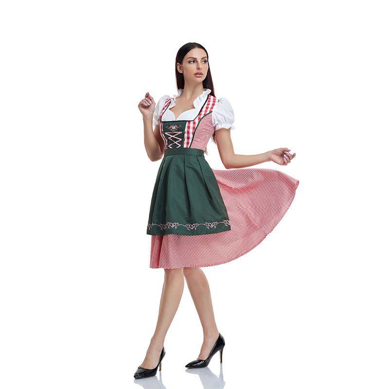Woman Oktoberfest Plaid Dirndl Dress German Bavarian Beer A5# 2XL
Woman Oktoberfest Plaid Dirndl Dress German Bavarian Beer A5# 2XL
