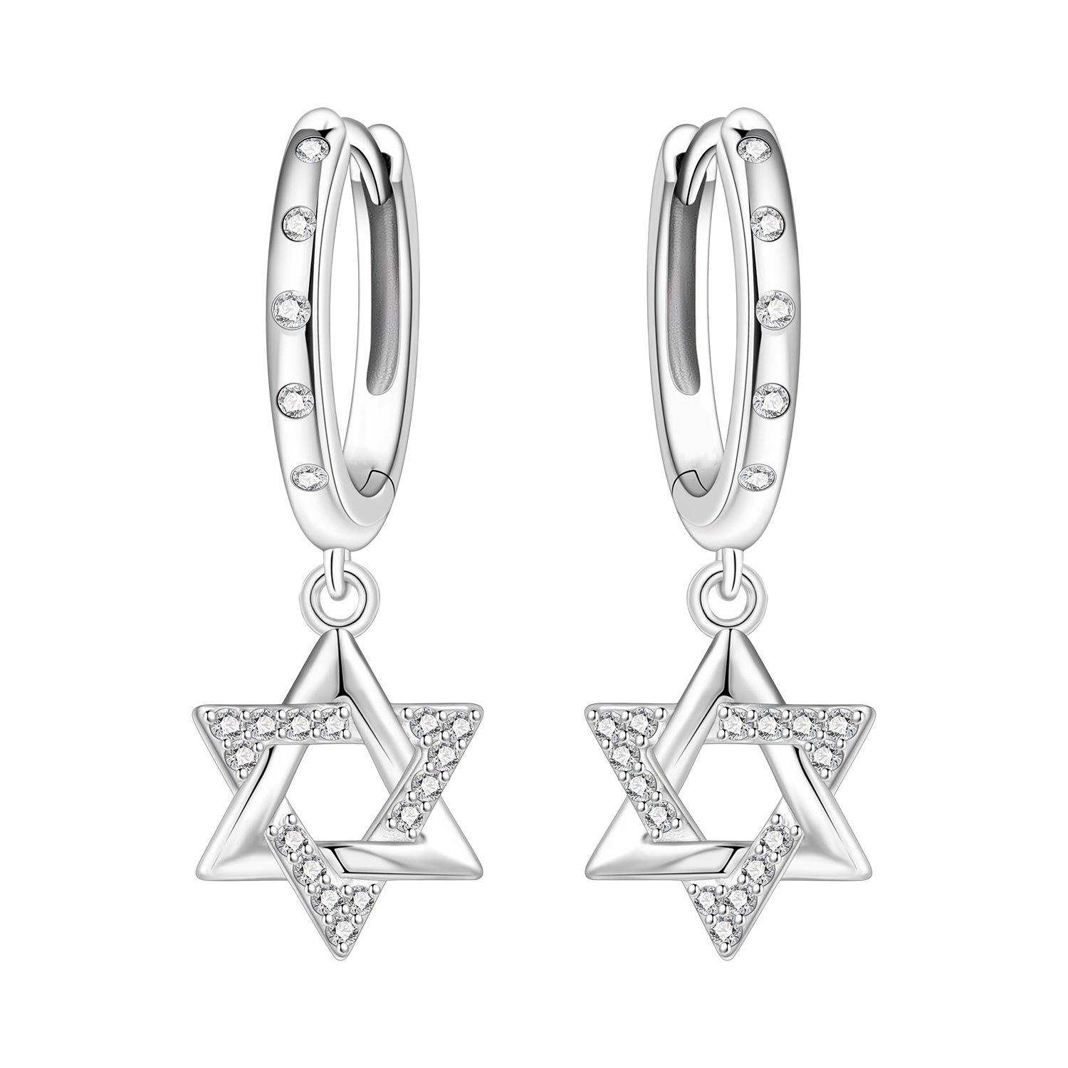 S925 Silver Simple Cross Earrings with Hamsa Hand and Evil Eye Design in Gold
S925 Silver Simple Cross Earrings with Hamsa Hand and Evil Eye Design in Gold