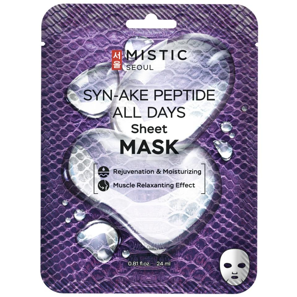 MISTIC SYN-AKE PEPTIDE ALL DAYS Sheet MASK Тканевая маска для лица с пептидом змеиного яда 24мл
MISTIC SYN-AKE PEPTIDE ALL DAYS Sheet MASK Тканевая маска для лица с пептидом змеиного яда 24мл