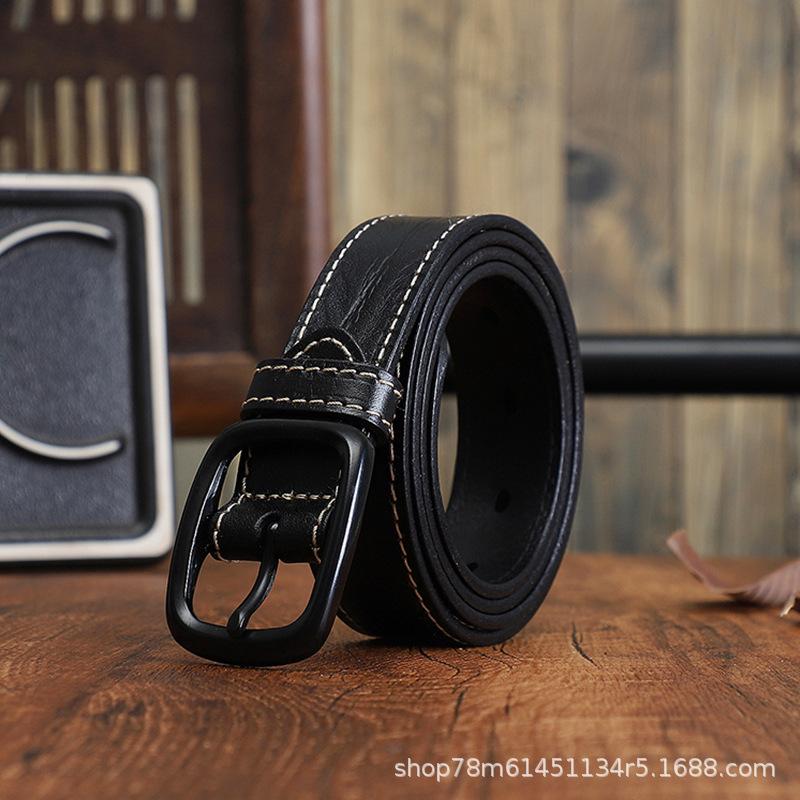 Belt Women S Leather First Layer Yellow Cowhide Fashion Denim Casual Pants Belt Pin Buckle Retro Extended model can be customized. темно-коричневого кольору
Belt Women S Leather First Layer Yellow Cowhide Fashion Denim Casual Pants Belt Pin Buckle Retro Extended model can be customized. темно-коричневого кольору