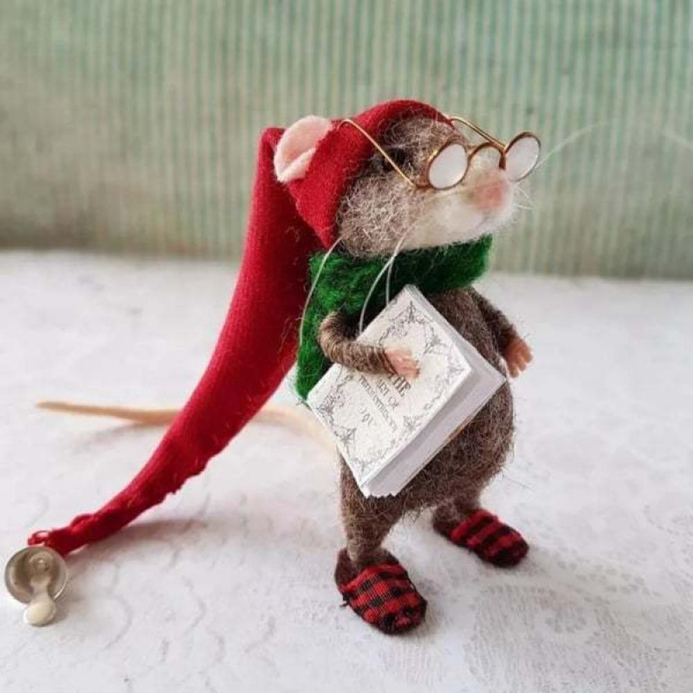 Handmade Cute Needle Felted Mouse Toy DIY Felt Animal Craft for Kids and Adults 1pcs
Handmade Cute Needle Felted Mouse Toy DIY Felt Animal Craft for Kids and Adults 1pcs