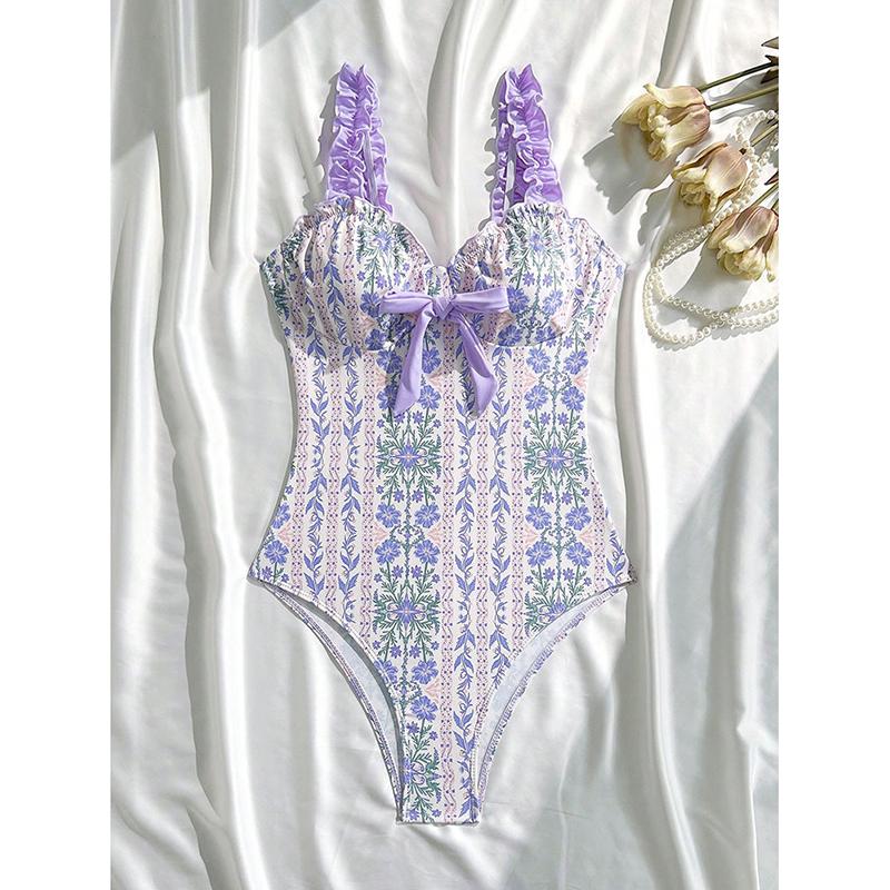 Фиолетовый купальник с цветочным принтом для женщин Женский купальник с рюшами и завязкой спереди, контролирующий живот, цельный купальник для пляжа XL фиолетовый
Фиолетовый купальник с цветочным принтом для женщин Женский купальник с рюшами и завязкой спереди, контролирующий живот, цельный купальник для пляжа XL фиолетовый