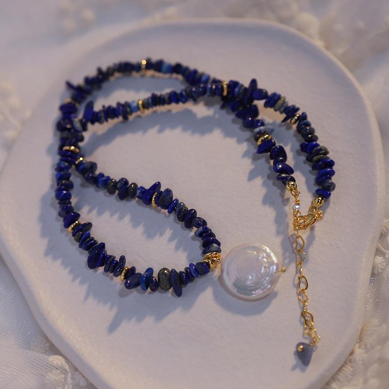 New Arrival Trendy Lapis Lazuli Stone Natural Baroque Freshwater Pearl Female Pendant Necklace For Mother s Day Gifts
New Arrival Trendy Lapis Lazuli Stone Natural Baroque Freshwater Pearl Female Pendant Necklace For Mother s Day Gifts