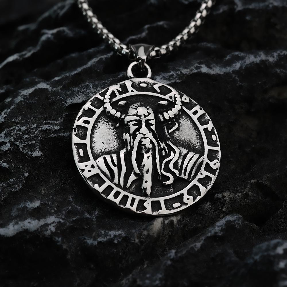 Stainless Steel Viking Odin Triangle Rune Pendant Necklace for Men Steel Color - Pendant Only
Stainless Steel Viking Odin Triangle Rune Pendant Necklace for Men Steel Color - Pendant Only
