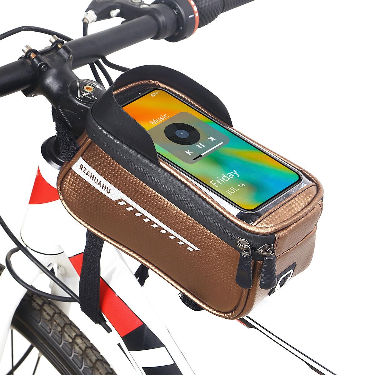 Bike Front Beam Bag Front Tube Cycling Bag with Waterproof Bicycle Phone Case золотий
Bike Front Beam Bag Front Tube Cycling Bag with Waterproof Bicycle Phone Case золотий