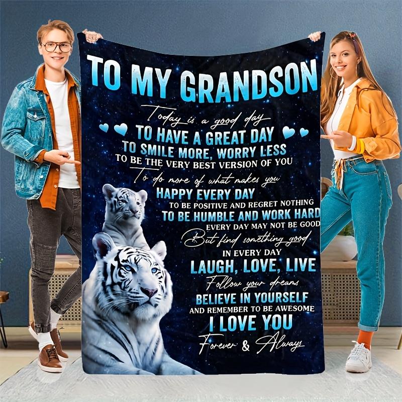 1pc Modern Comfortable Gift for My Beloved Grandson White Tiger Theme Pattern Printed Fleece Blanket, Fashionable, Soft, Warm, All-Season Mu 150x200cm
1pc Modern Comfortable Gift for My Beloved Grandson White Tiger Theme Pattern Printed Fleece Blanket, Fashionable, Soft, Warm, All-Season Mu 150x200cm
