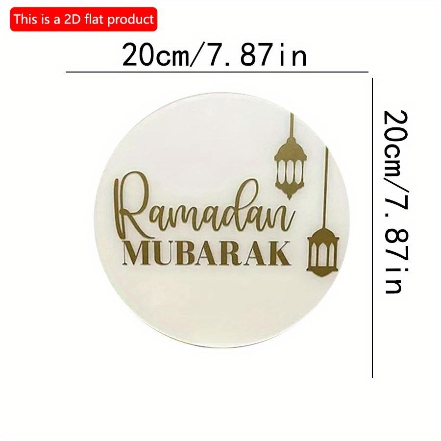 2D плоский 20*20 см 1 шт Рамадан Мубарак простой и элегантный высококачественный круглый деревянный дверной знак, тема Ид, узор золотого фонаря, подвеска, многоцелевое использование 20*20cm
2D плоский 20*20 см 1 шт Рамадан Мубарак простой и элегантный высококачественный круглый деревянный дверной знак, тема Ид, узор золотого фонаря, подвеска, многоцелевое использование 20*20cm