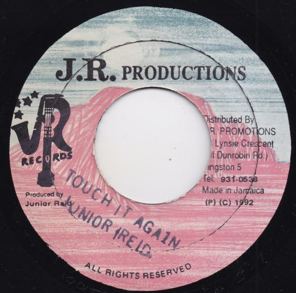 7inch Record JUNIOR REID - Touch It Again NONE J.R. Production 1992 Jamaica Reggae, Ska & Dub Used
7inch Record JUNIOR REID - Touch It Again NONE J.R. Production 1992 Jamaica Reggae, Ska & Dub Used