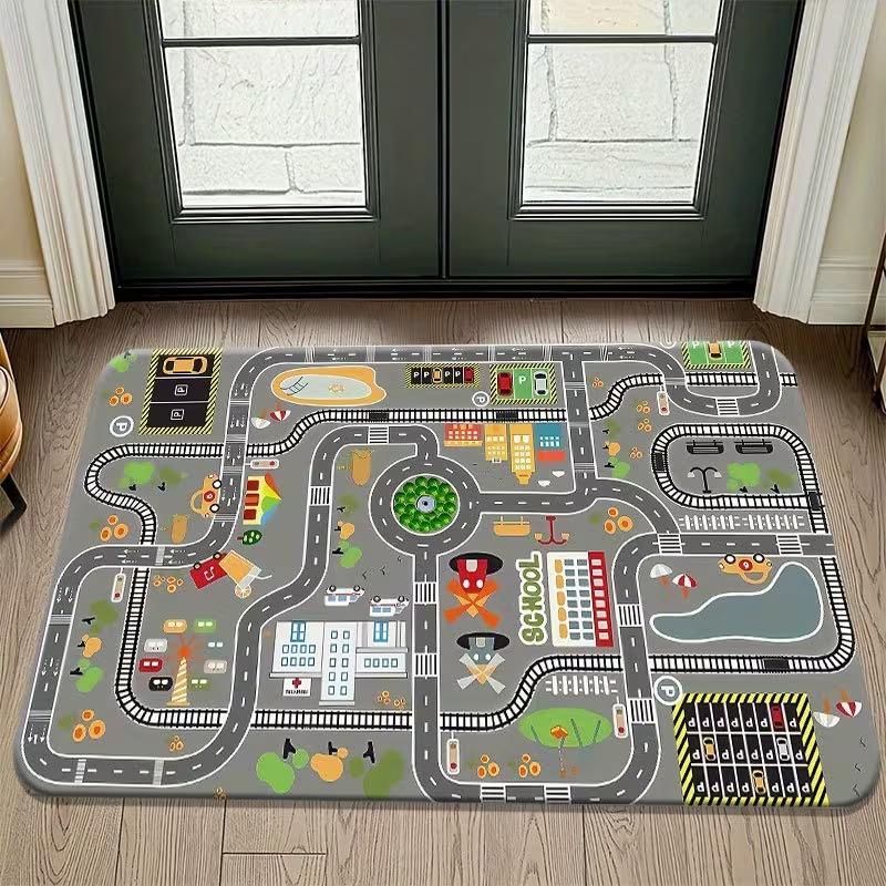 Cartoon City Road Floor Mat Anti Slip Carpet Door Door Mat Living Room Anti Slip Aesthetics Room Decor Art Home Decoration 50X80cm
Cartoon City Road Floor Mat Anti Slip Carpet Door Door Mat Living Room Anti Slip Aesthetics Room Decor Art Home Decoration 50X80cm