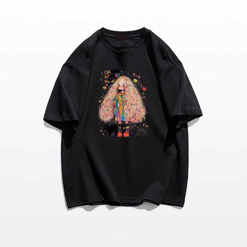 Large size fat mm pure cotton short-sleeved t-shirt women s summer clothing European goods large version loose foreign style covering the stomach 3XL чорний
Large size fat mm pure cotton short-sleeved t-shirt women s summer clothing European goods large version loose foreign style covering the stomach 3XL чорний