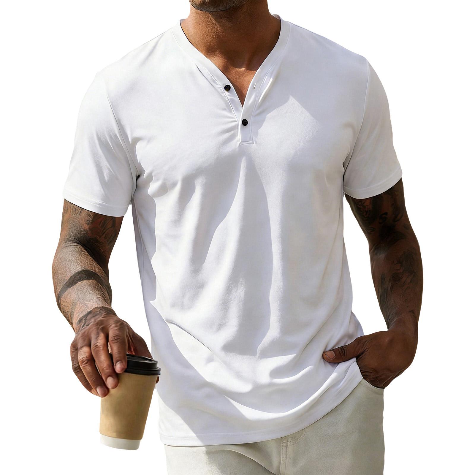 Men Henley Short Sleeve T Shirt Casual Button Down Lightweight Top Soft Fabric Fit Tee Crewneck Design S білий
Men Henley Short Sleeve T Shirt Casual Button Down Lightweight Top Soft Fabric Fit Tee Crewneck Design S білий