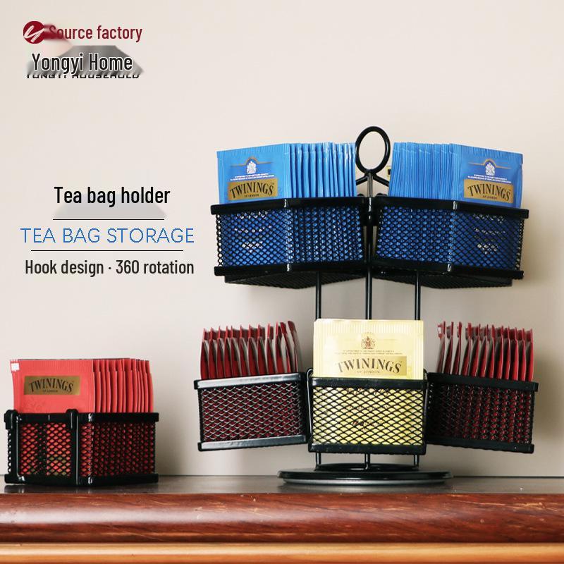 Large Rotating Tea Bag Holder - Tea and Coffee Storage Rack чёрный
Large Rotating Tea Bag Holder - Tea and Coffee Storage Rack чёрный