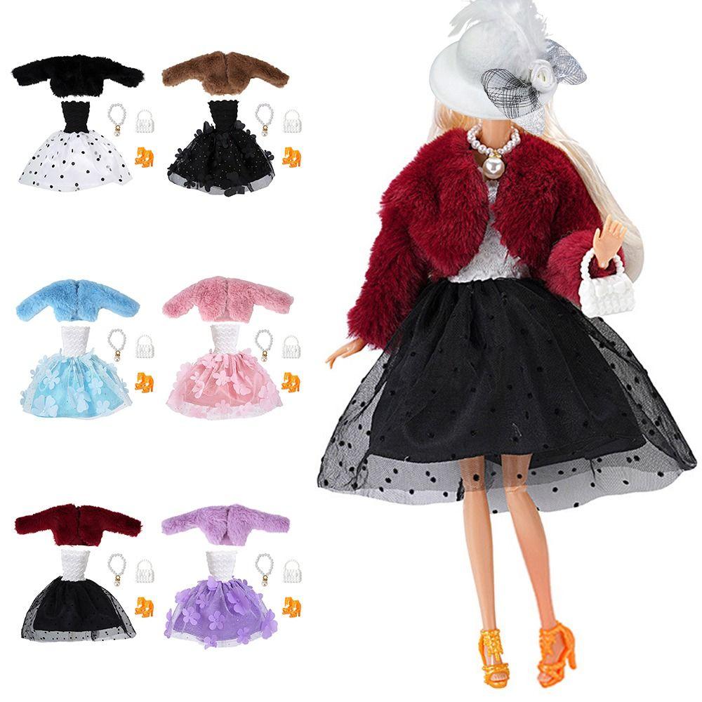 Doll Accessories Doll Clothes Multicolor Mini Plush Coat New Doll Overcoat Dress Set Toy кавовий
Doll Accessories Doll Clothes Multicolor Mini Plush Coat New Doll Overcoat Dress Set Toy кавовий
