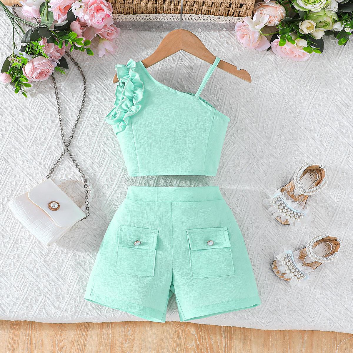 6M-5Y Одяг для дівчинки Дитячий літній комплект з короткими рукавами + шорти Комплект з двох частин для дівчинки з короткими рукавами 2-3Y
6M-5Y Одяг для дівчинки Дитячий літній комплект з короткими рукавами + шорти Комплект з двох частин для дівчинки з короткими рукавами 2-3Y