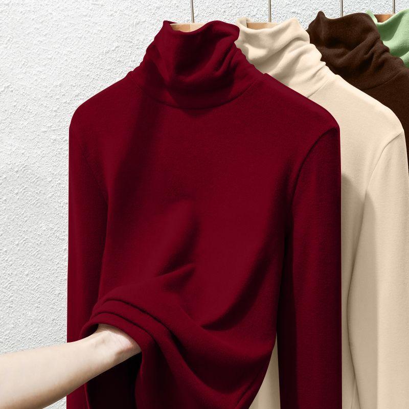 Autumn Winter Women s Fleece Base Shirt Fleece-brushed Long Sleeve Turtleneck Solid Color Slim-fit Stretchy T-shirt Top 3XL вино красного
Autumn Winter Women s Fleece Base Shirt Fleece-brushed Long Sleeve Turtleneck Solid Color Slim-fit Stretchy T-shirt Top 3XL вино красного