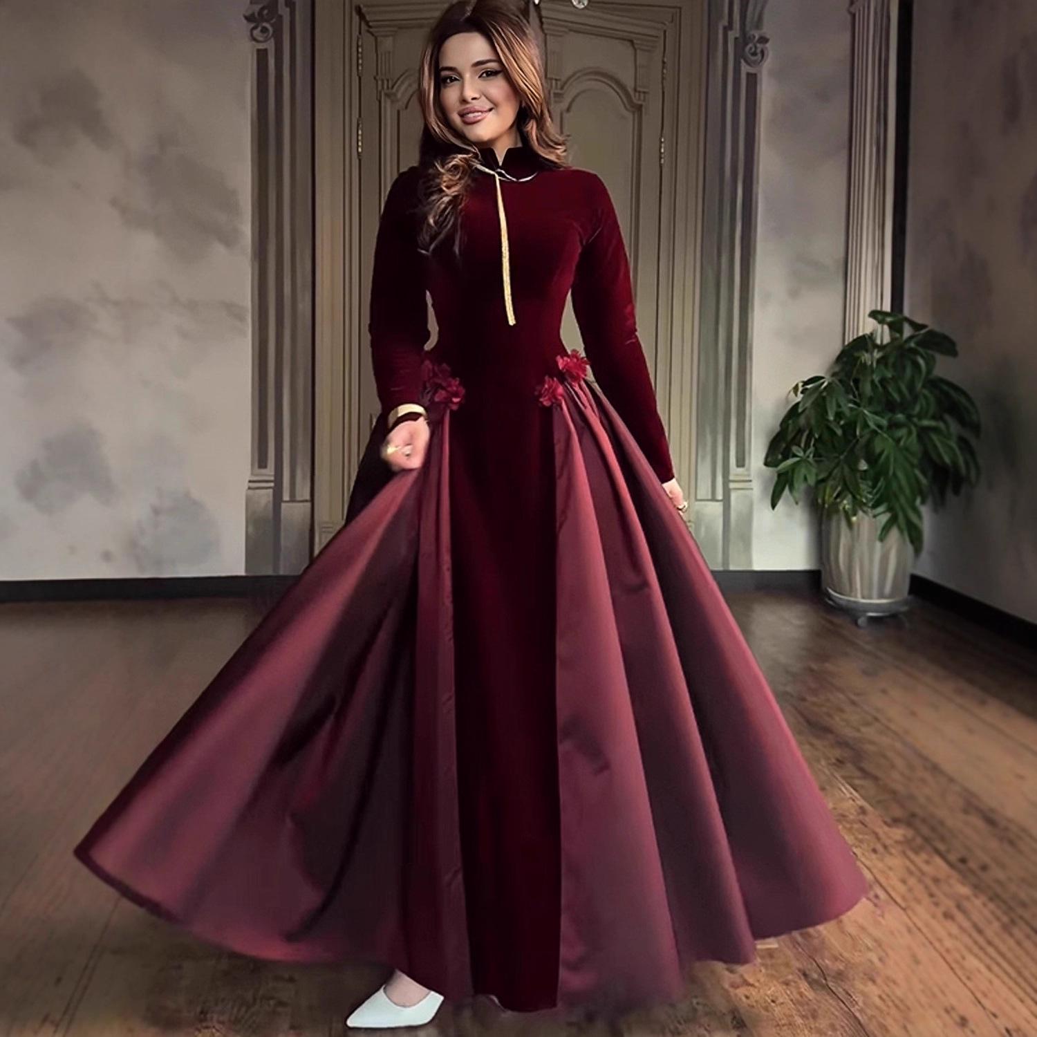 2025 Autumn Elegant Velvet Deep Red Evening Gown XXL глибокий/червоний
2025 Autumn Elegant Velvet Deep Red Evening Gown XXL глибокий/червоний