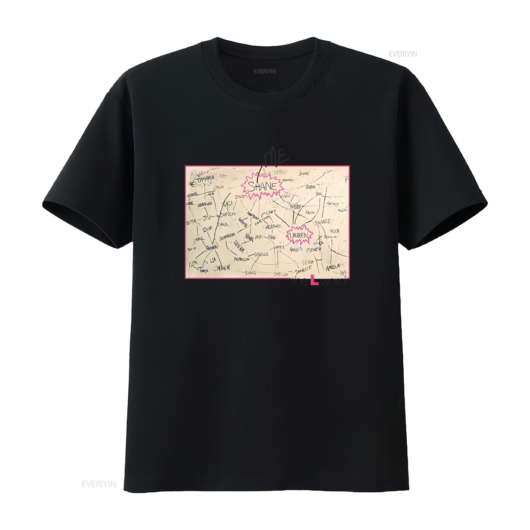 The L Word Chart Logo T Shirt Mens Shane Lauren Licensed Classic TV Show Cream Print vintage Washed Slightly Versatile 4XL
The L Word Chart Logo T Shirt Mens Shane Lauren Licensed Classic TV Show Cream Print vintage Washed Slightly Versatile 4XL