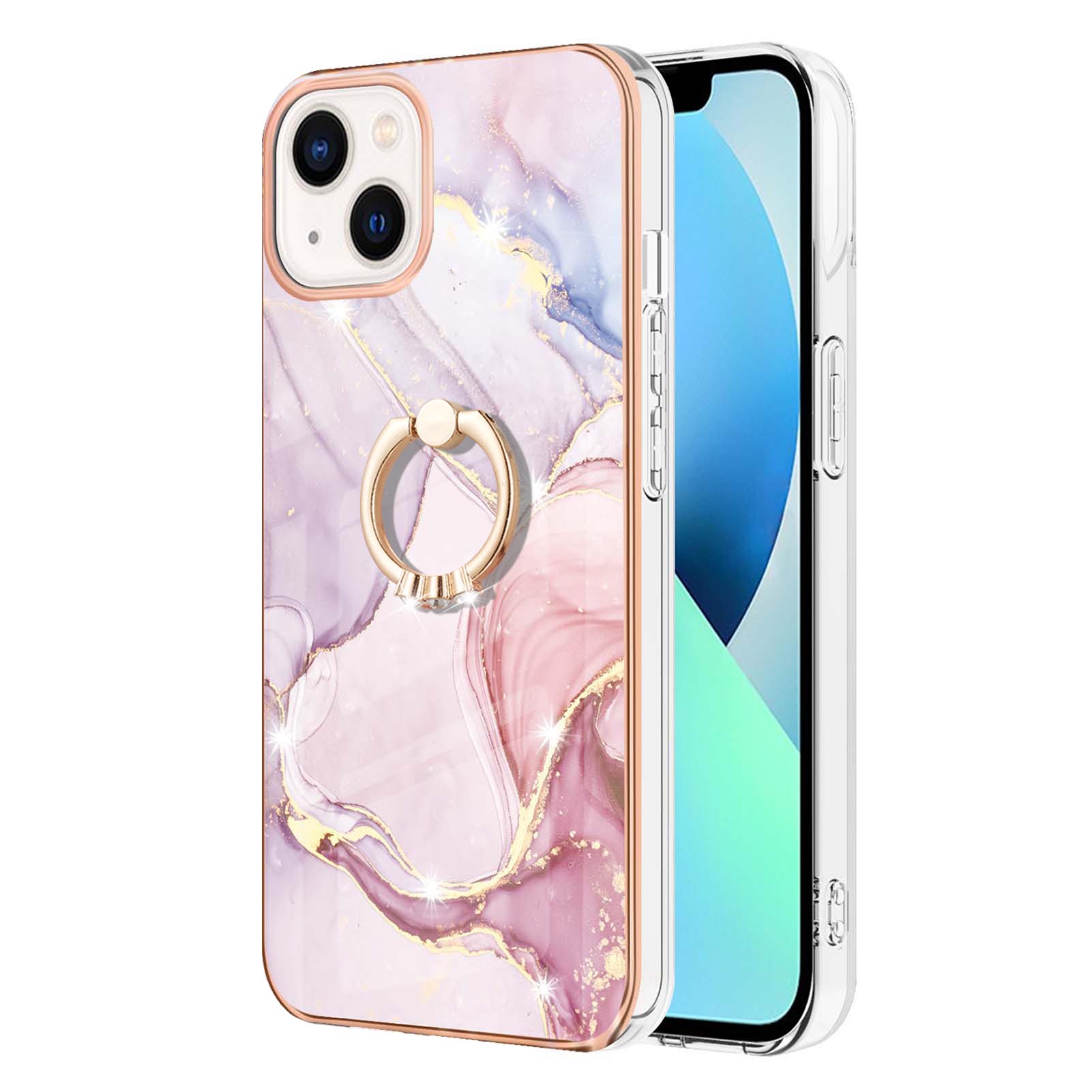 For iPhone 14 Plus Case with Ring Kickstand Marble Pattern Electroplating TPU Back Cover White 006
For iPhone 14 Plus Case with Ring Kickstand Marble Pattern Electroplating TPU Back Cover White 006