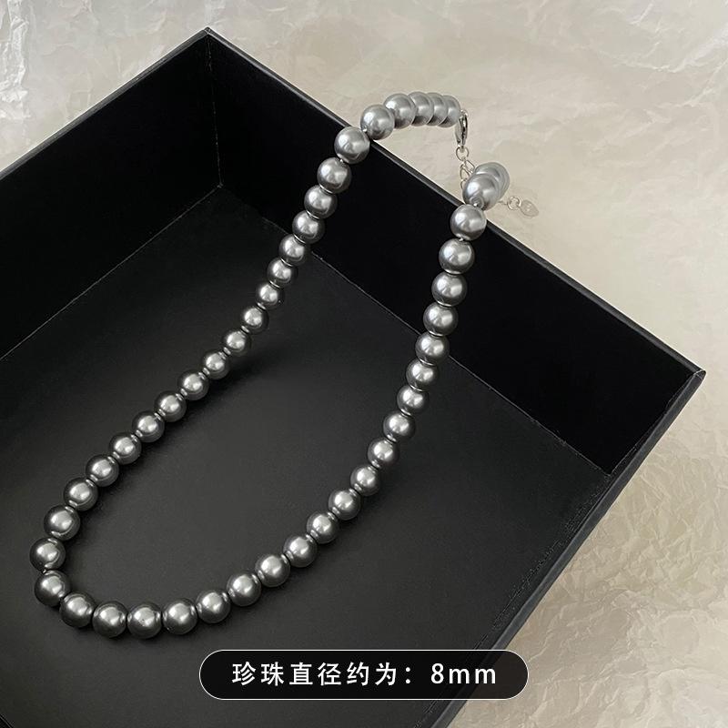 Simple Luxury Fashion Graceful Gray Imitation Pearls Choker Necklaces For Women Jewelry Wedding Accessories
Simple Luxury Fashion Graceful Gray Imitation Pearls Choker Necklaces For Women Jewelry Wedding Accessories