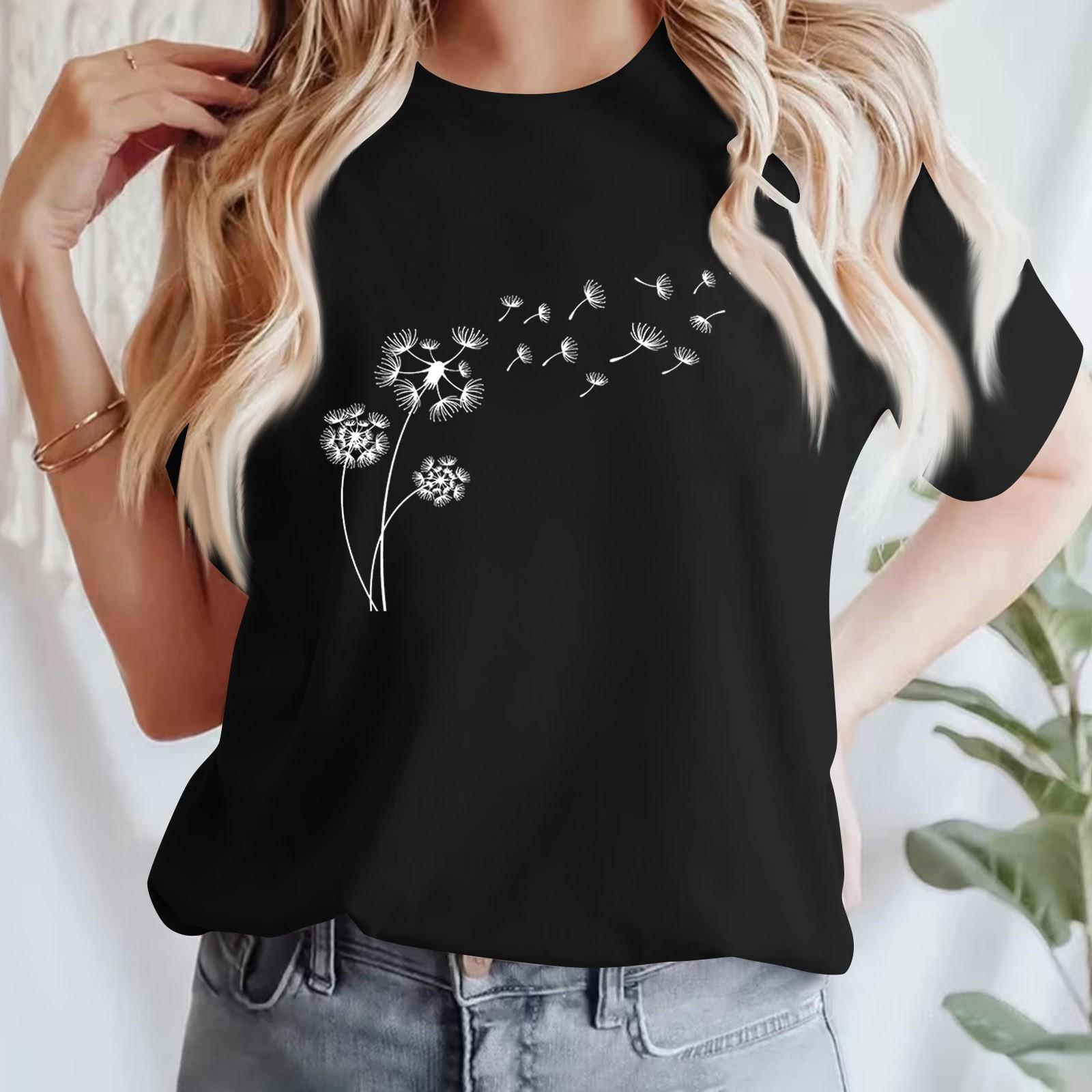 Женская повседневная футболка с принтом, пуловер с круглым вырезом, топ с короткими рукавами M чёрный
Женская повседневная футболка с принтом, пуловер с круглым вырезом, топ с короткими рукавами M чёрный