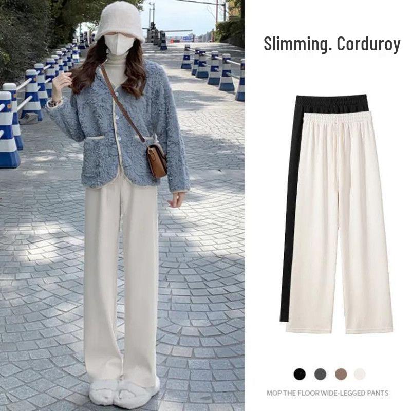 Off-white Corduroy High-Waisted Wide-Leg Drapey Casual Women s Pants for Spring and Autumn 2026 S (50-90 lbs)
Off-white Corduroy High-Waisted Wide-Leg Drapey Casual Women s Pants for Spring and Autumn 2026 S (50-90 lbs)