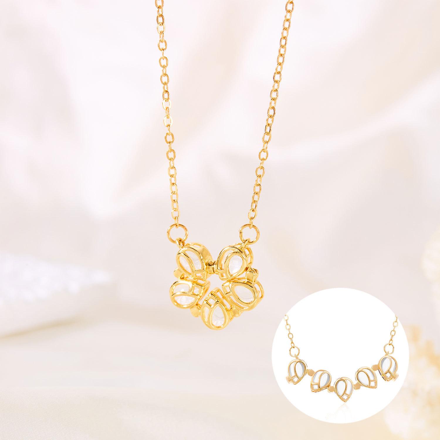 New tulip necklace femininity high sense one wear more tulip necklace magnetic folding necklace
New tulip necklace femininity high sense one wear more tulip necklace magnetic folding necklace