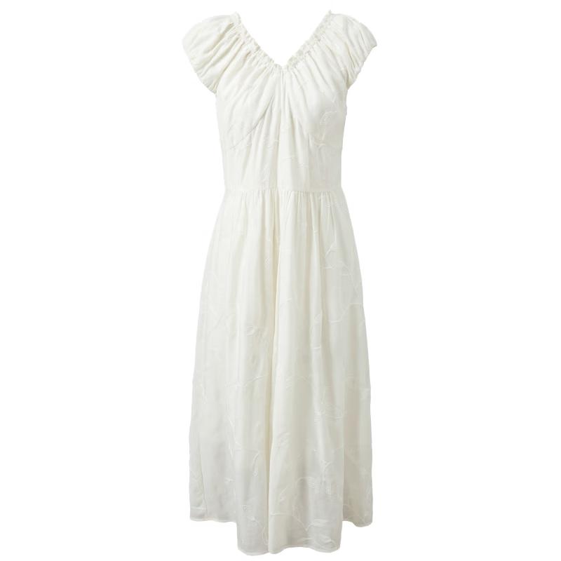 SanCai 2026 Summer French V-Neck Acetate Maxi Dress XL
SanCai 2026 Summer French V-Neck Acetate Maxi Dress XL