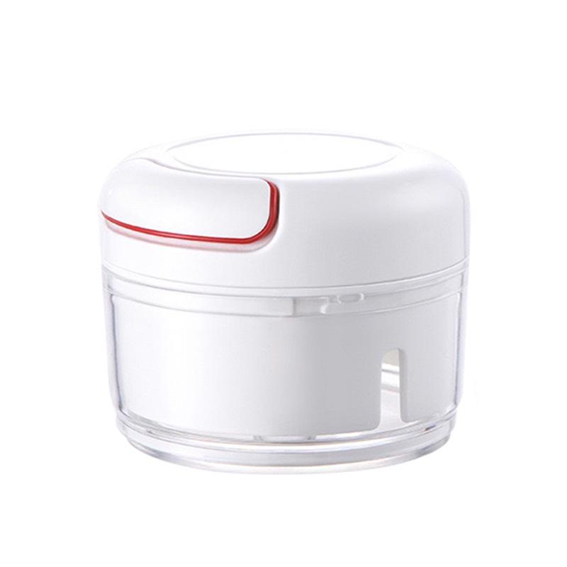 Мини-многофункциональная чеснокодавилка и картофелемялка: Ручной кухонный инструмент для измельчения и нарезки чеснока белый