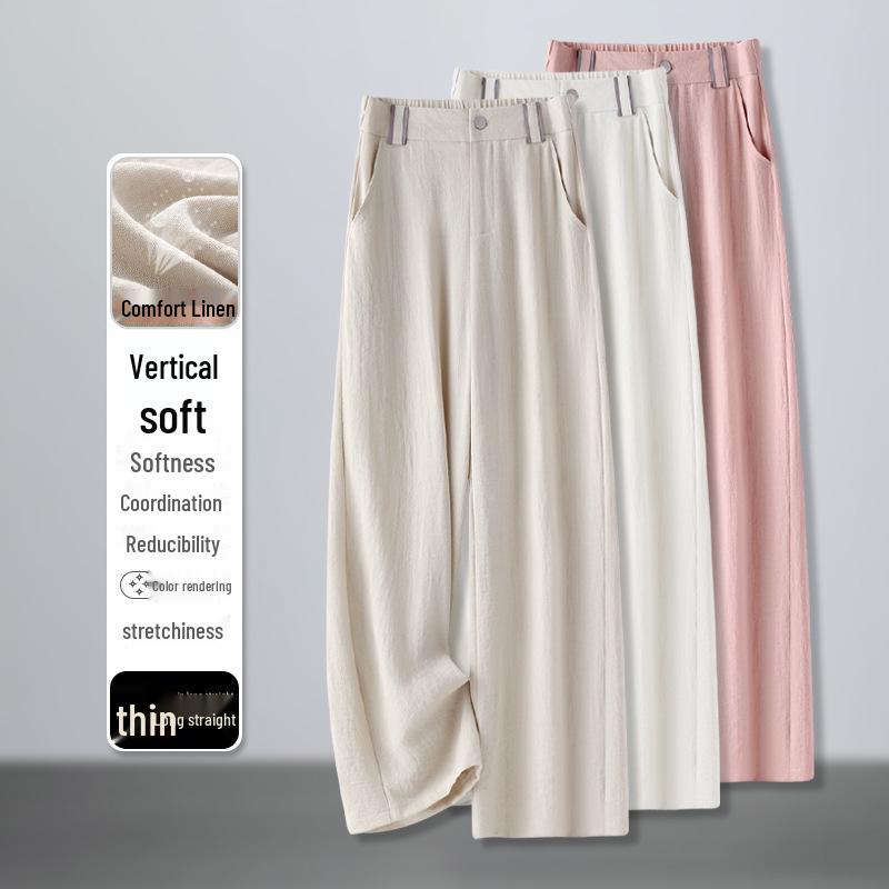 Summer 2025 Women s White High Waist Wide Leg Linen Pants - Slim Fit, Loose, Straight Leg, Casual, and Lightweight. XL
Summer 2025 Women s White High Waist Wide Leg Linen Pants - Slim Fit, Loose, Straight Leg, Casual, and Lightweight. XL
