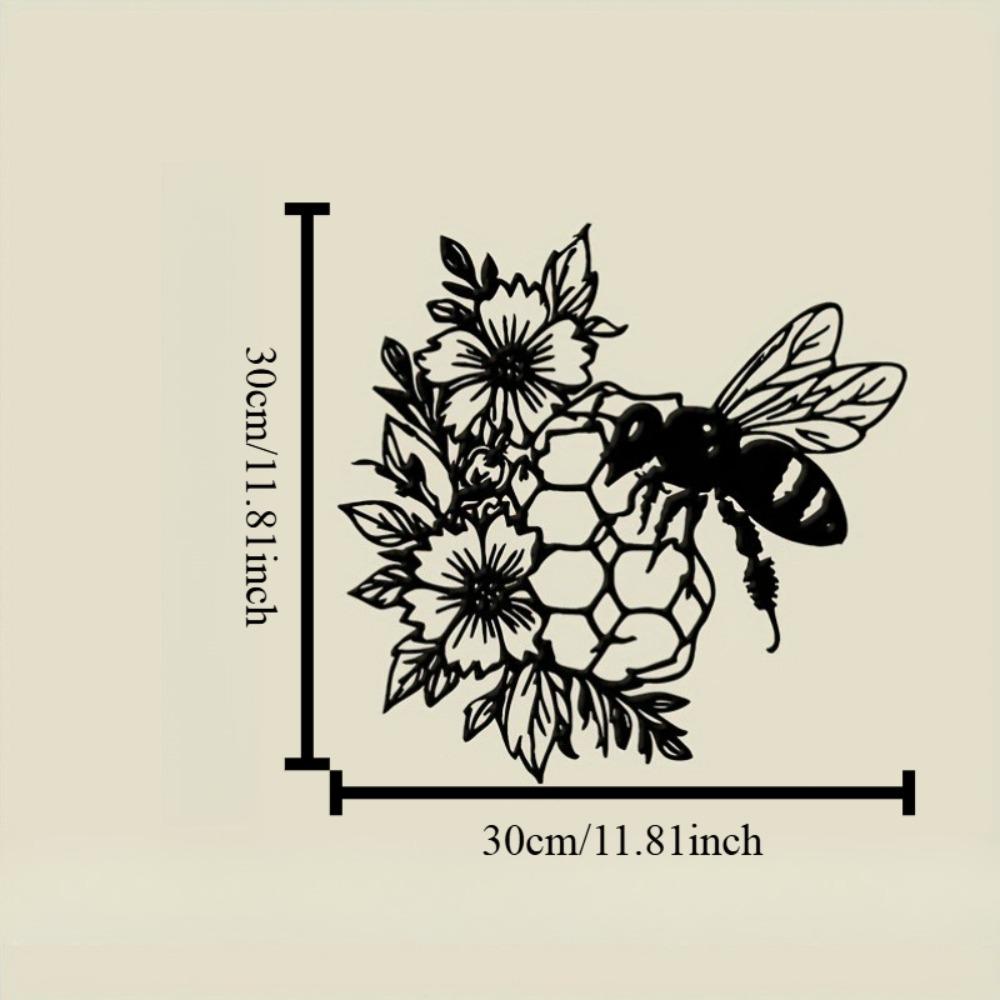 Metal Wall Art Bee and Flowers Sculpture, Black Outdoor Garden Decor, Housewarming Gift for Cottage Living Room Office, Nature Lovers Home Accent 12in
Metal Wall Art Bee and Flowers Sculpture, Black Outdoor Garden Decor, Housewarming Gift for Cottage Living Room Office, Nature Lovers Home Accent 12in