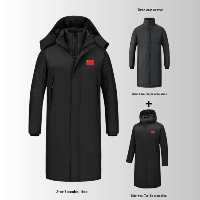 Men s and Women s National Team Long Cotton Jacket: 3-in-1 Sport, Warm, Detachable Liner, Cold-Proof Outdoor Overcoat M
Men s and Women s National Team Long Cotton Jacket: 3-in-1 Sport, Warm, Detachable Liner, Cold-Proof Outdoor Overcoat M