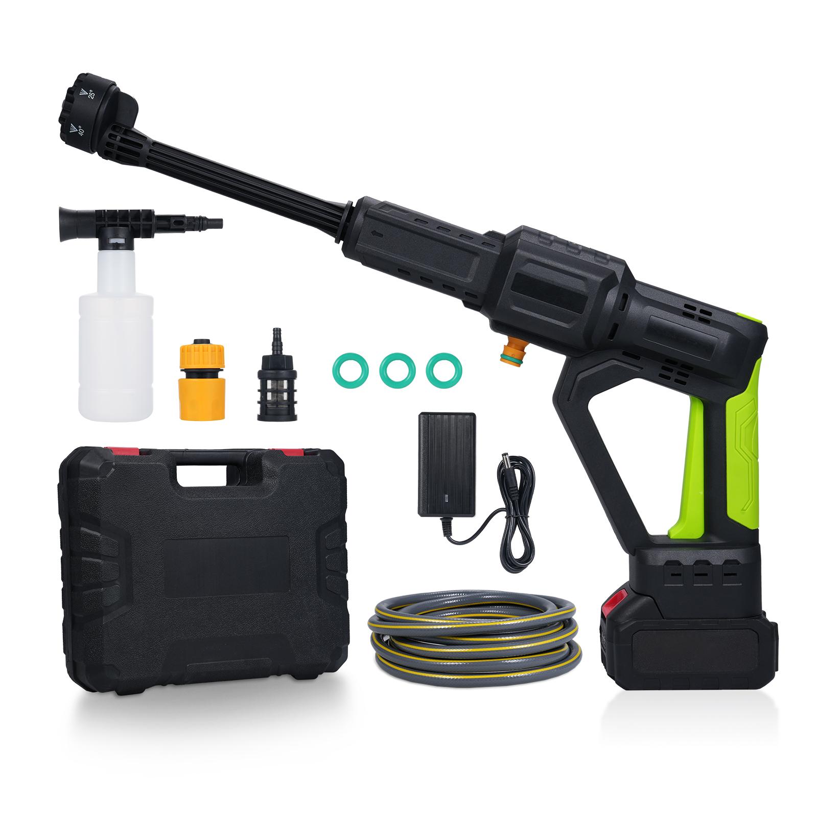 Аккумуляторная мойка высокого давления 6-в-1 насадка Ручная мойка для автомобиля 3-ступенчатая регулируемая подача воды Светодиодная подсветка Индикатор заряда батареи для красный
Аккумуляторная мойка высокого давления 6-в-1 насадка Ручная мойка для автомобиля 3-ступенчатая регулируемая подача воды Светодиодная подсветка Индикатор заряда батареи для красный