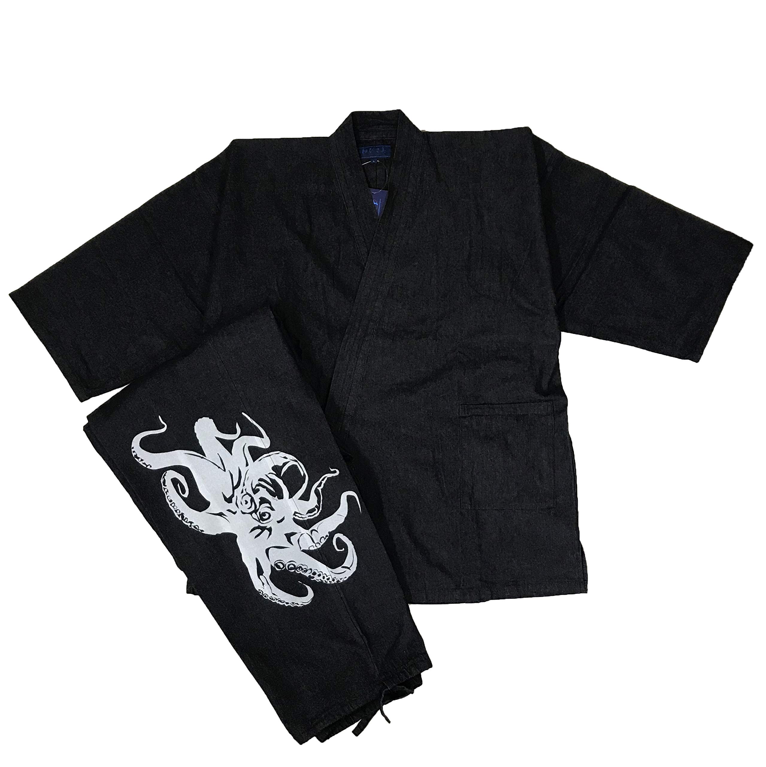 Эдотэн Самуэ (Рабочая одежда) - 100% Хлопковая Джинсовая Ткань, Прочная, но Мягкая, Однотонная, Круглогодичная, Мужская, Темно-синий, Оригинальный Принт с Осьминогом (большой)
Эдотэн Самуэ (Рабочая одежда) - 100% Хлопковая Джинсовая Ткань, Прочная, но Мягкая, Однотонная, Круглогодичная, Мужская, Темно-синий, Оригинальный Принт с Осьминогом (большой)