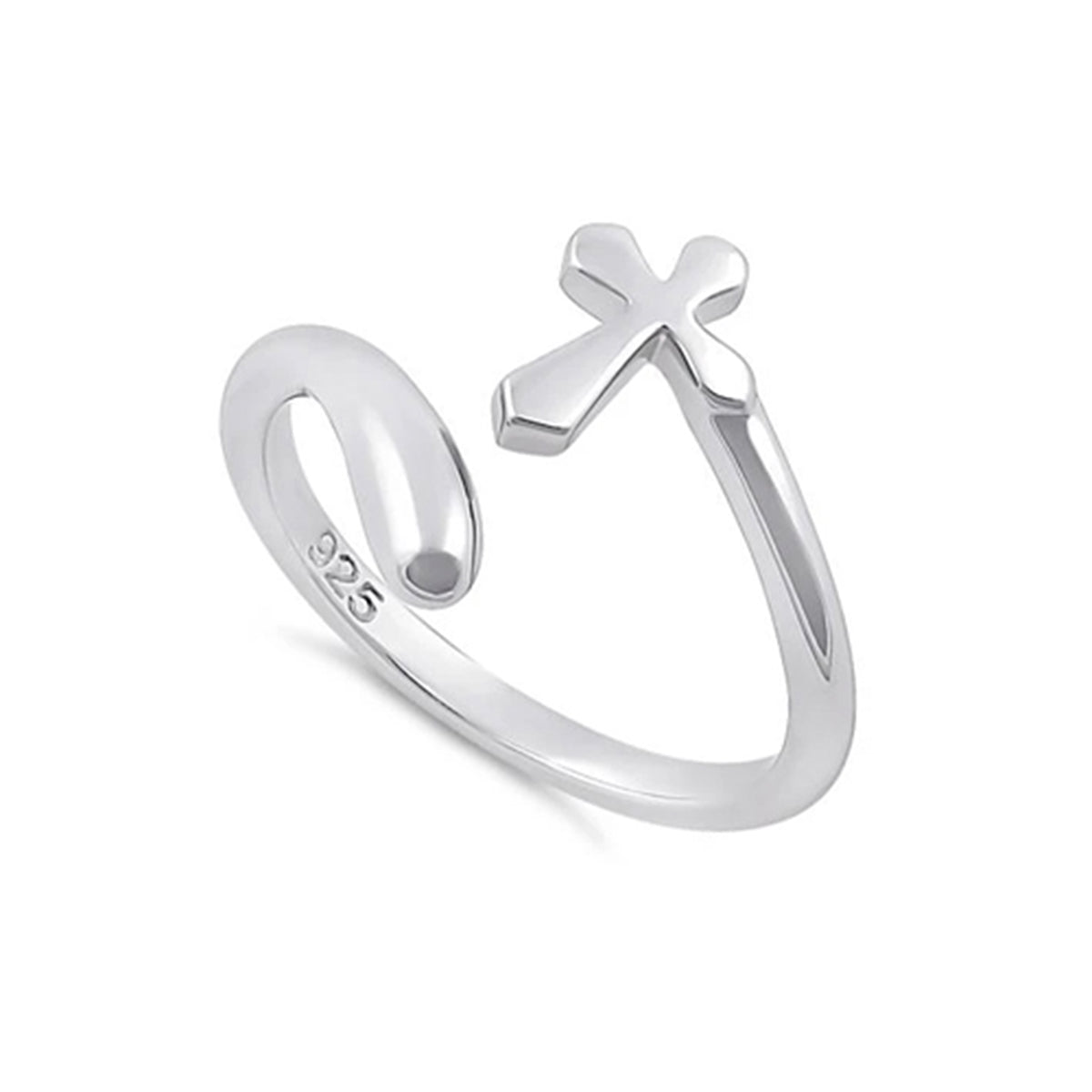 925 Sterling Silver Open Cross Adjustable Women Ring 12 білий
925 Sterling Silver Open Cross Adjustable Women Ring 12 білий