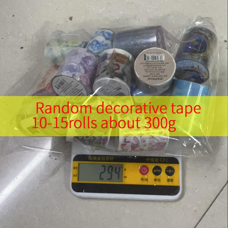 Random decorative tape 10-15rolls about 300g for Planner Washi tape handmade DIY Scrapbooking Masking tape
Random decorative tape 10-15rolls about 300g for Planner Washi tape handmade DIY Scrapbooking Masking tape