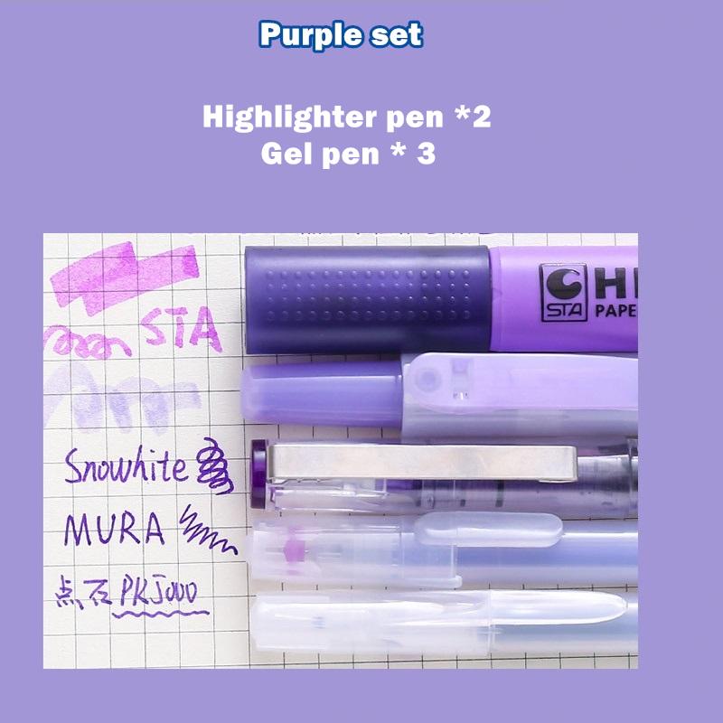 5pcs Sweet Color Pens Set Multi Colorful Highlighter Marker Liner Gel Pens for Writing Drawing Highlight Art School Tools A6256 фіолетовий
5pcs Sweet Color Pens Set Multi Colorful Highlighter Marker Liner Gel Pens for Writing Drawing Highlight Art School Tools A6256 фіолетовий