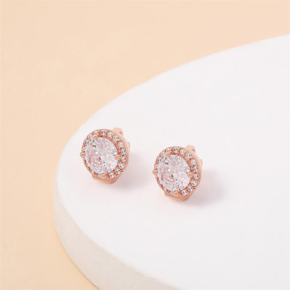 Light Luxury Round Ear Clips, Simple Personality Zircon Rose Gold Ear Clips Earrings
Light Luxury Round Ear Clips, Simple Personality Zircon Rose Gold Ear Clips Earrings