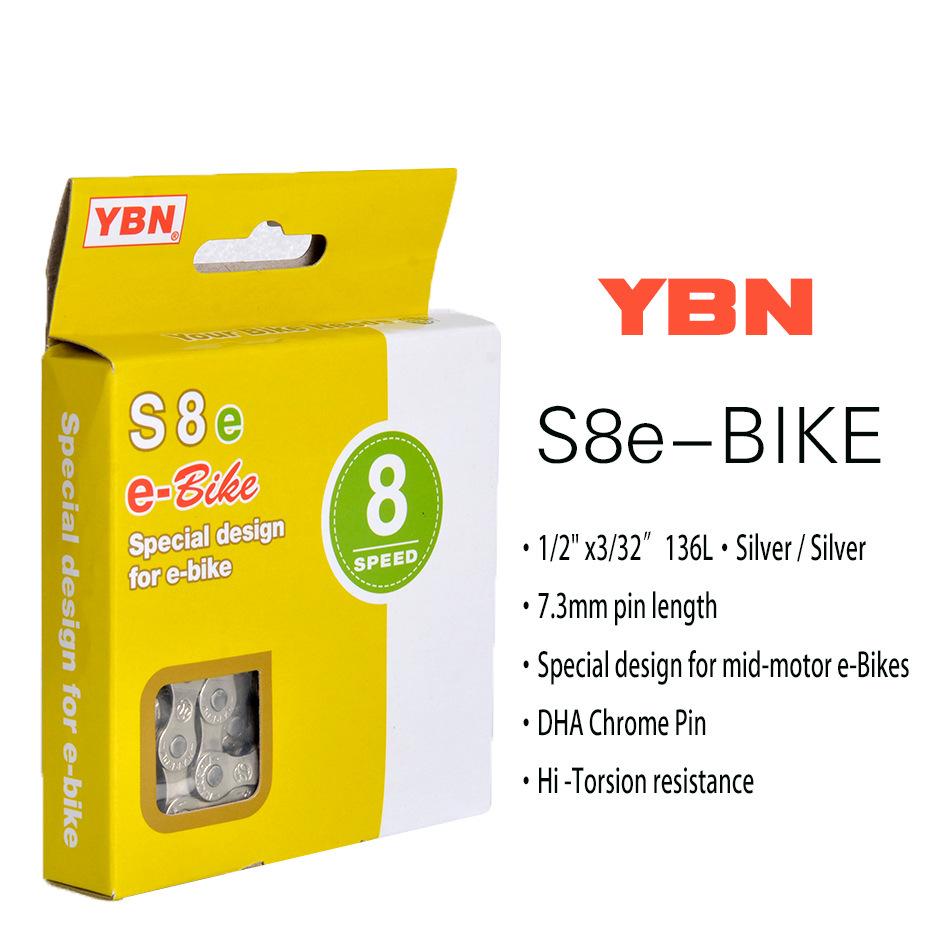 E-BIKE High-Strength, Anti-Slip 8-12 Speed YBN Electric Bicycle Derailleur Chain
E-BIKE High-Strength, Anti-Slip 8-12 Speed YBN Electric Bicycle Derailleur Chain