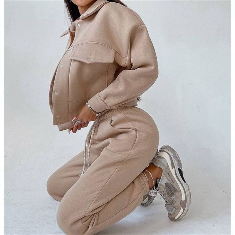 Women Casual Two-Piece Set European and American Women s Solid Jacket Top Casual Trousers Set CAMEL XL
Women Casual Two-Piece Set European and American Women s Solid Jacket Top Casual Trousers Set CAMEL XL