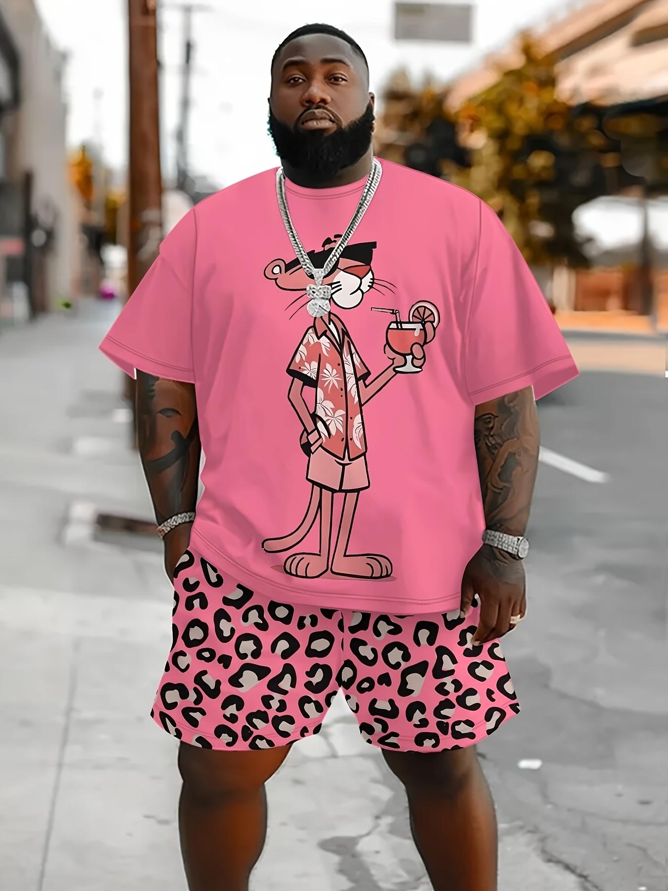 26 Men S Casual Sports Short-Sleeve Set Featuring a Comfortable And Stylish 3D Digital Print of a Pink Panther for Summer Plus Size Unisex T-Shirt XXL
26 Men S Casual Sports Short-Sleeve Set Featuring a Comfortable And Stylish 3D Digital Print of a Pink Panther for Summer Plus Size Unisex T-Shirt XXL