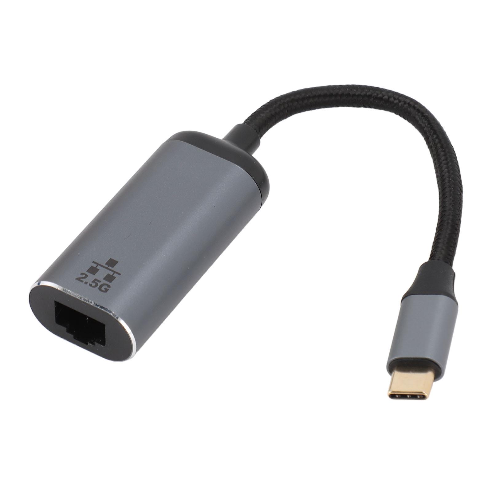 USB C to Ethernet Adapter 2.5Gbps Plug and Play Type C to RJ45 Gigabit Ethernet Adapter for Laptop
USB C to Ethernet Adapter 2.5Gbps Plug and Play Type C to RJ45 Gigabit Ethernet Adapter for Laptop
