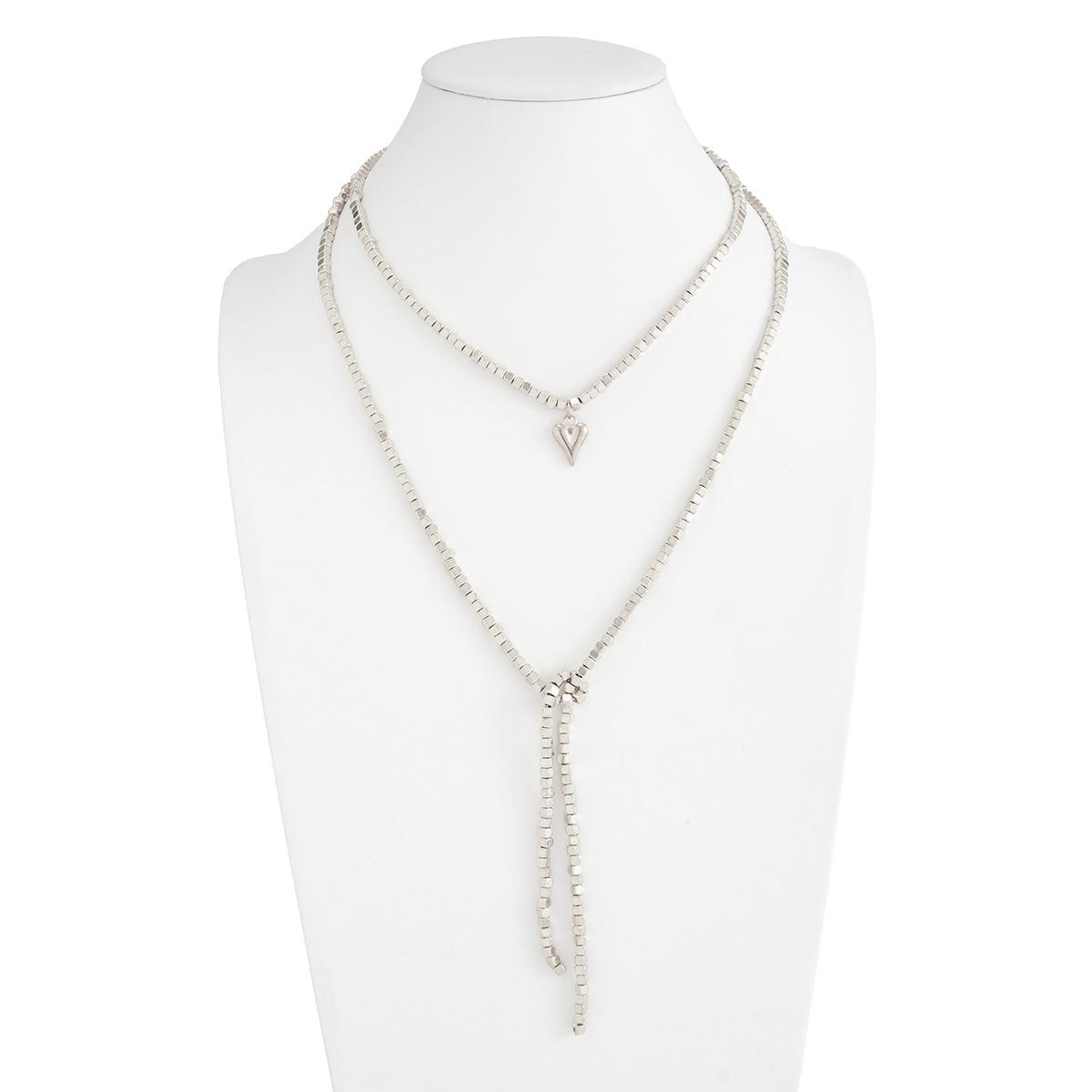 Heart Pendant Necklace Women Vintage Beaded Sweater Chain Jewelry Accessories
Heart Pendant Necklace Women Vintage Beaded Sweater Chain Jewelry Accessories