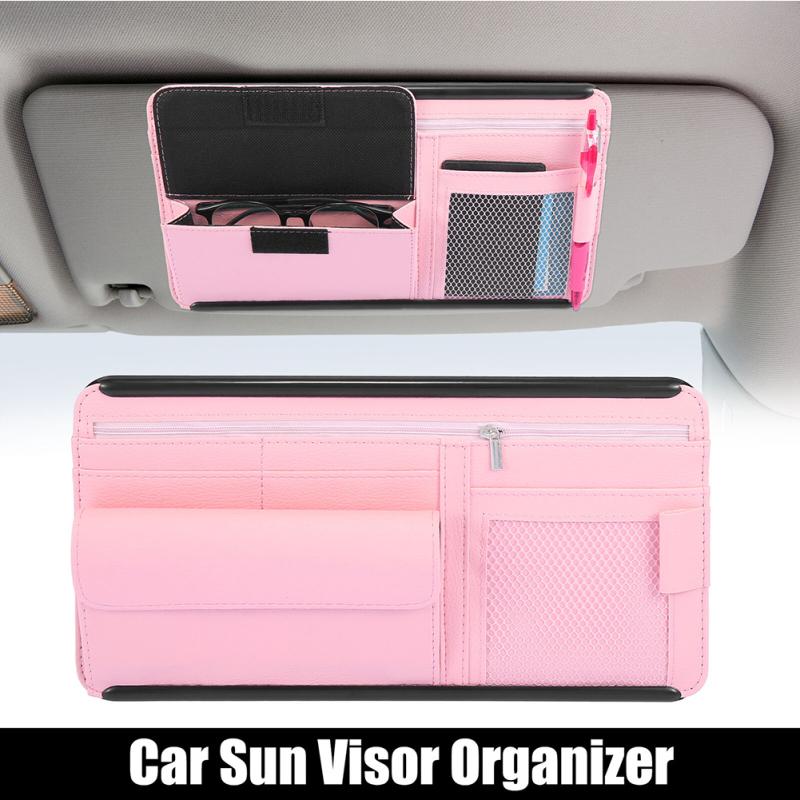 Car Sunshade Glasses Storage Box Organizer Pouch Document Ticket Holder Multi-purpose Zipper Card рожевий
Car Sunshade Glasses Storage Box Organizer Pouch Document Ticket Holder Multi-purpose Zipper Card рожевий