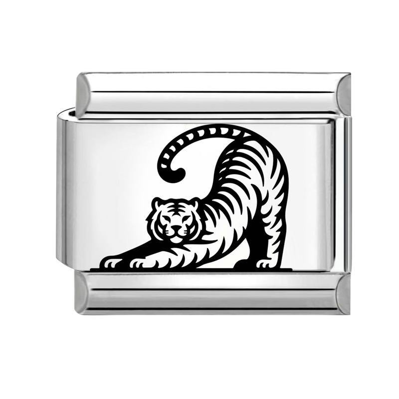 Laser Engraving Animals Snake Wolf Tiger Lion Dragon Italian Charm Links Fit 9mm Stainless Steel Bracelet Men Women DIY Making
Laser Engraving Animals Snake Wolf Tiger Lion Dragon Italian Charm Links Fit 9mm Stainless Steel Bracelet Men Women DIY Making