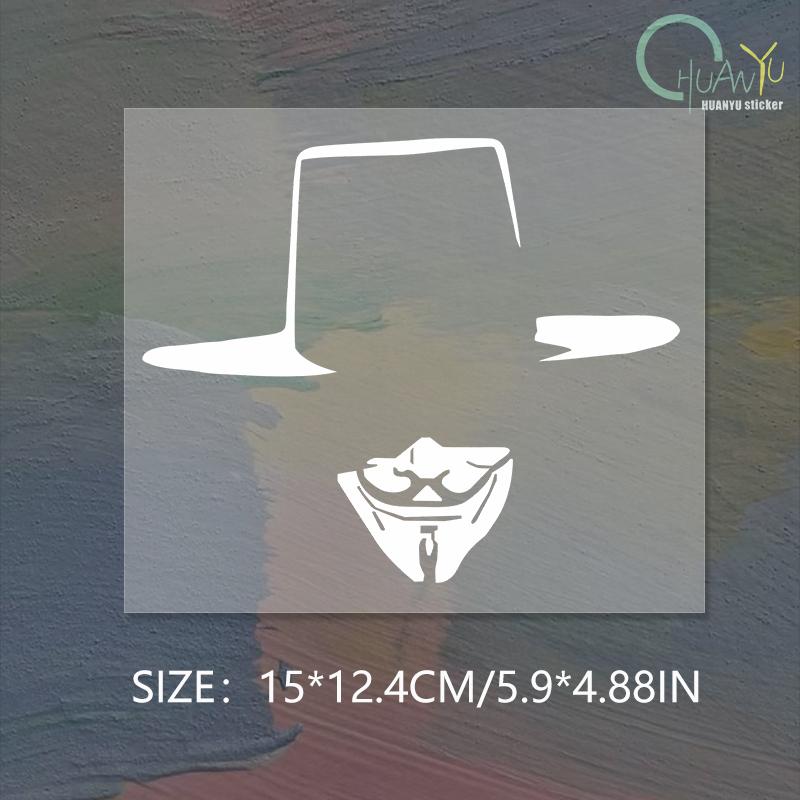 Наклейки для украшения автомобиля с масками команды ненависти в форме буквы V, наклейки на тело с героями мультфильмов, наклейки на электромотоциклы 15x12.4cm
Наклейки для украшения автомобиля с масками команды ненависти в форме буквы V, наклейки на тело с героями мультфильмов, наклейки на электромотоциклы 15x12.4cm