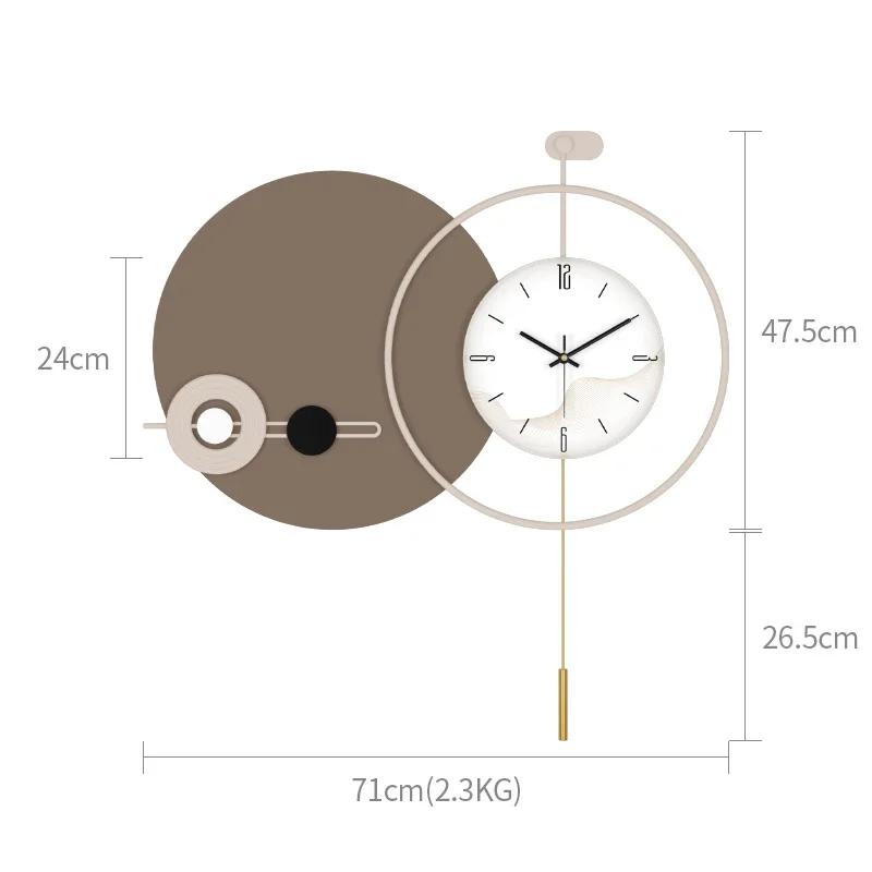 Quality Unique Wall Clocks Large Nordic Pendulum Aesthetic Luxury House Clock Art Living Room Modern Reloj Pared Wall Decor
Quality Unique Wall Clocks Large Nordic Pendulum Aesthetic Luxury House Clock Art Living Room Modern Reloj Pared Wall Decor