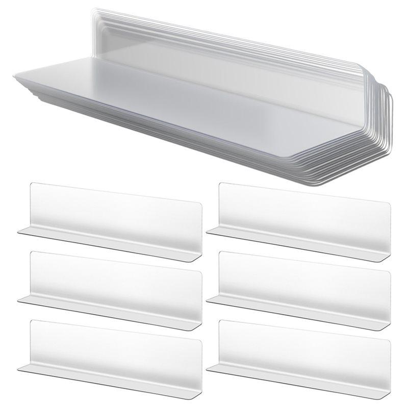 ABGR-For Kitchen Cabinet Storage Rack Display Stand Store 20Pcs 20Cm L-Shaped Shelf Dividers Transparent Plastic Organizers
ABGR-For Kitchen Cabinet Storage Rack Display Stand Store 20Pcs 20Cm L-Shaped Shelf Dividers Transparent Plastic Organizers