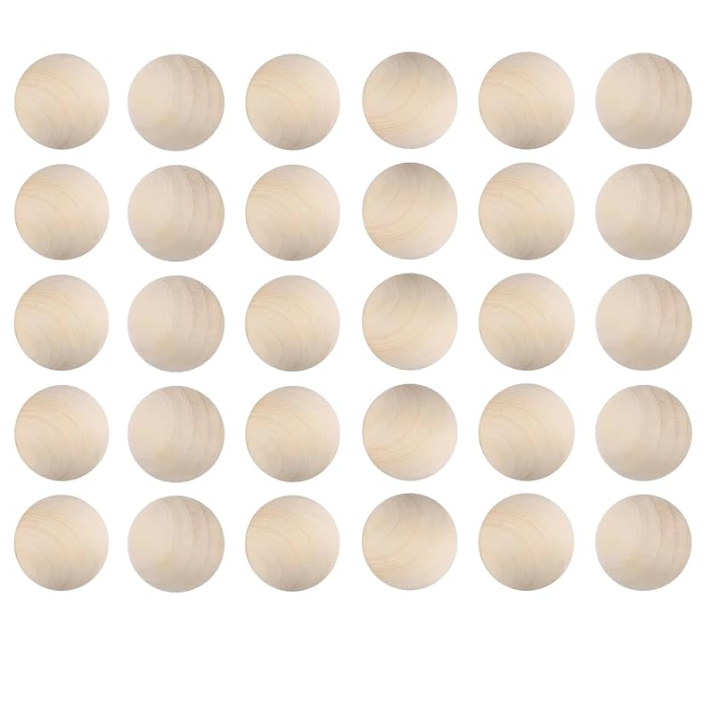 NOELAMOUR wooden ball wooden ball wooden ball No hole round shape beads wood ball craft woodworking Crafts Crafts (30mm 30 pieces)
NOELAMOUR wooden ball wooden ball wooden ball No hole round shape beads wood ball craft woodworking Crafts Crafts (30mm 30 pieces)